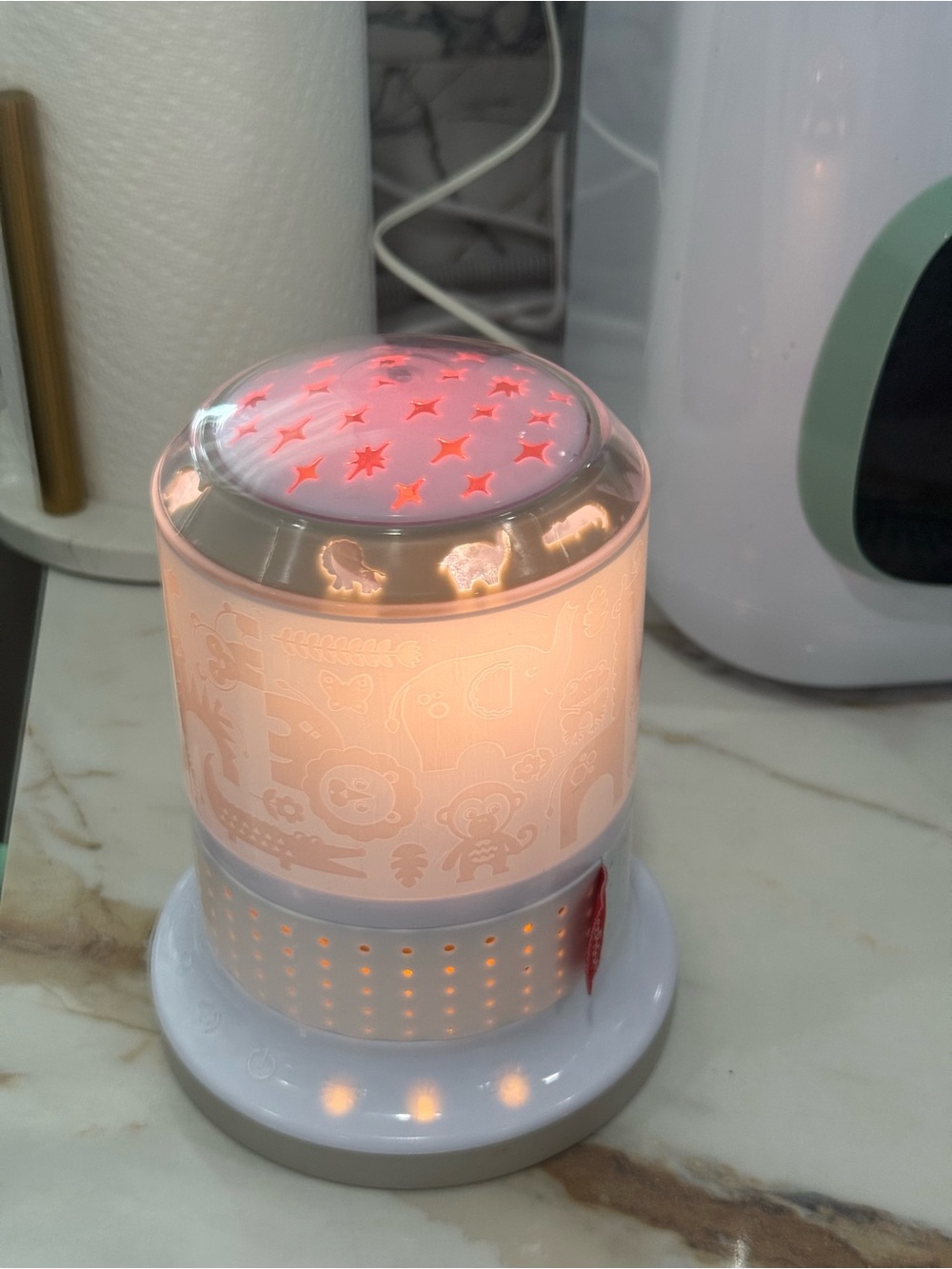 Fisher-Price Jungle Nursery Night Light Lamp Projector Smart Connector